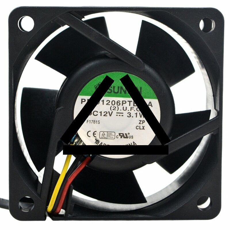 Sunon PMD1206PTB2-A DC 12V 3.1W 3 Wires Axial Cooling Fan
