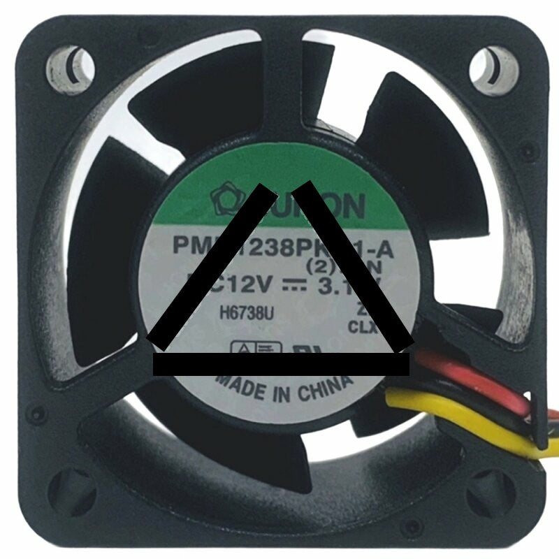 Sunon PMD1238PKB1-A DC 12V 3.1W 3 Wires Axial Cooling Fan