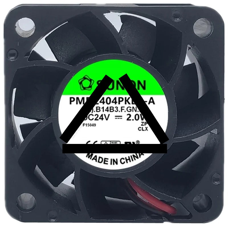 Sunon PMD2404PKB3-A DC 24V 2.0W 2 Wires Axial Cooling Fan