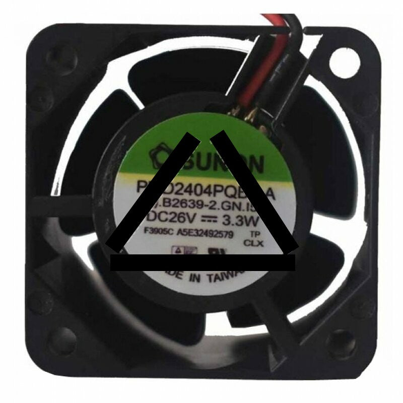 SUNON PMD2404PQB1-A DC 26V 3.3W 2 Wires Axial Cooling Fan