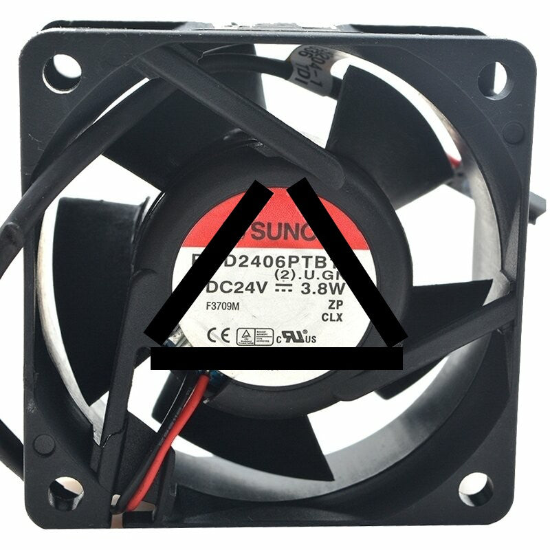 Sunon PMD2406PTB1-A (2).U.GN DC 24V 3.8W 2 Wires Axial Cooling Fan
