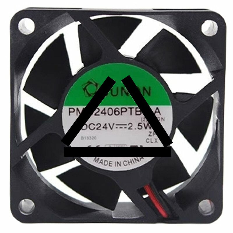 Sunon PMD2406PTB3-A DC 24V 2.5W 2 Wires Axial Cooling Fan
