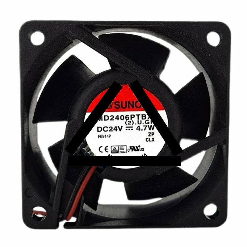 SUNON PMD2406PTBX-A DC 24V 4.7W 2 Wires Axial Cooling Fan