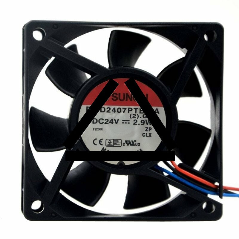 Sunon PMD2407PTB3-A DC 24V 2.9W 2 Wires / 3 Wires Axial Cooling Fan