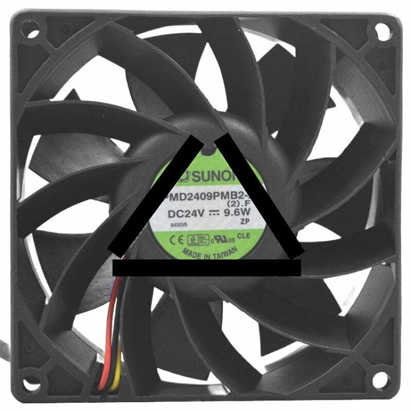 Sunon PMD2409PMB2-A DC 24V 9.6W 3 Wires Axial Cooling Fan