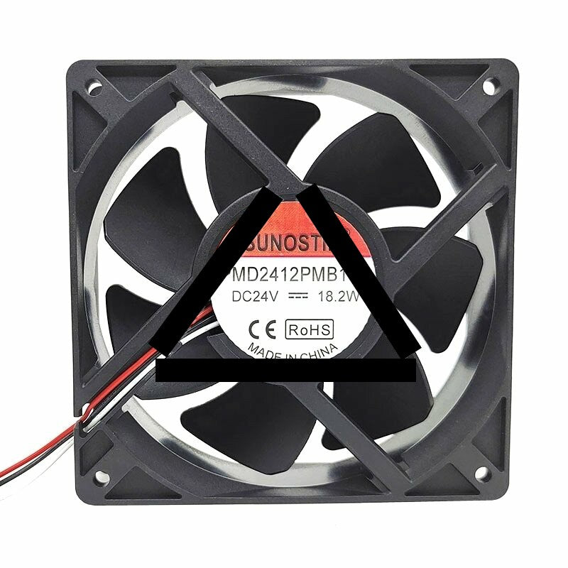 Sunon PMD2412PMB1-A DC 24V 18.2W 2 Wires / 3 Wires Axial Cooling Fan