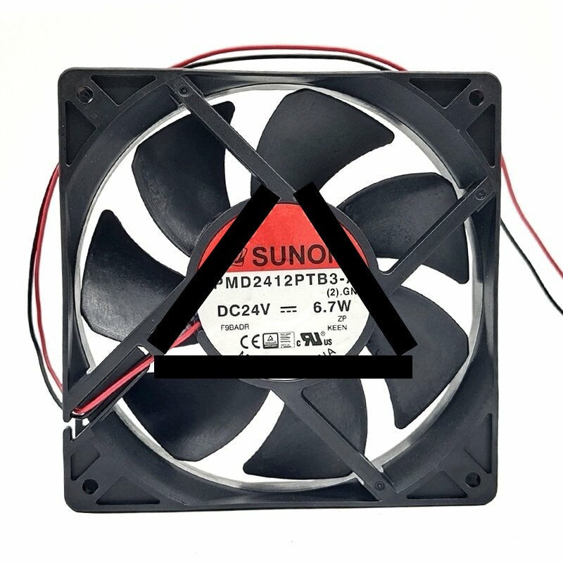 Sunon PMD2412PTB3-A DC 24V 6.7W 2 Wires / 3 Wires Axial Cooling Fan