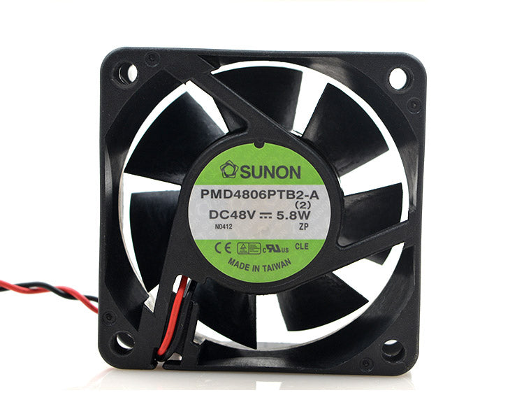 SUNON PMD4806PTB2-A (2) Server Square Fan DC 48V 5.8W 60x60x25mm 2-wire