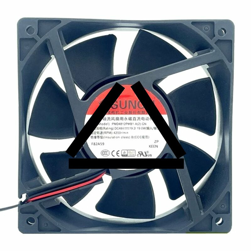 Sunon PMD4812PMB1-A DC 48V 19.2W / 19.0W 2 Wires Axial Cooling Fan