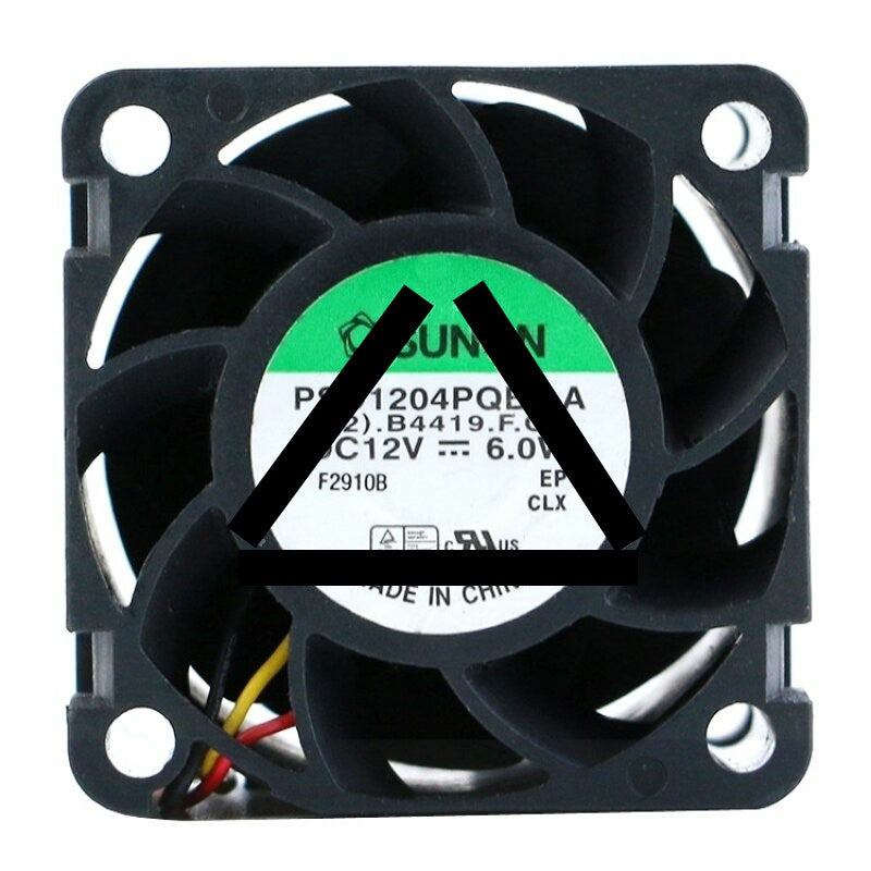 Sunon PSD1204PQBX-A DC 12V 6.0W 2 Wires / 3 Wires Axial Cooling Fan