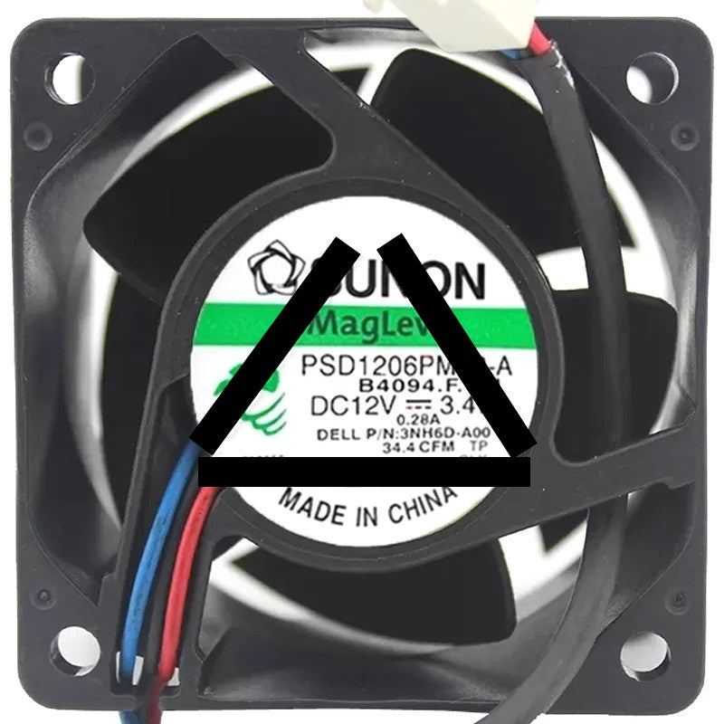 Sunon PSD1206PMV3-A DC 12V 3.4W 3 / 4 Wires Maglev Cooling Fan