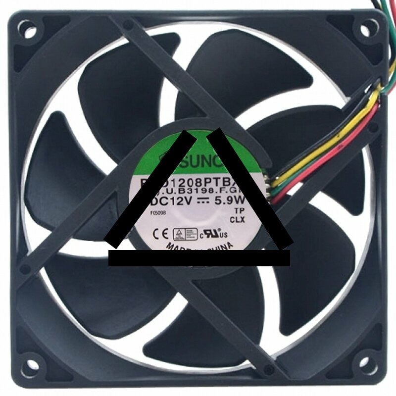 Sunon PSD1208PTBX-A 12V 5.9W 4 Wires Axial Cooling Fan