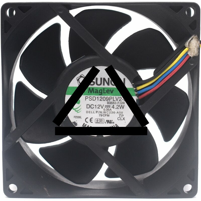 Sunon PSD1209PLV2-A DC 12V 0.35A 2 Wires / 3 Wires / 4 Wires Axial Cooling Fan