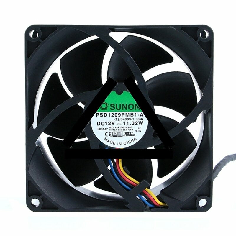 Sunon PSD1209PMB1-A DC 12V 11.32W 2 Wires / 3 Wires / 4 Wires Axial Cooling Fan