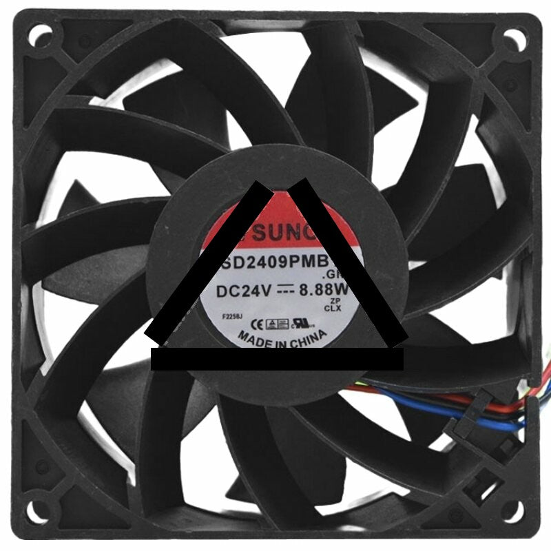 Sunon PSD2409PMB1-A DC 24V 8.88W 2 Wires / 3 Wires Axial Cooling Fan