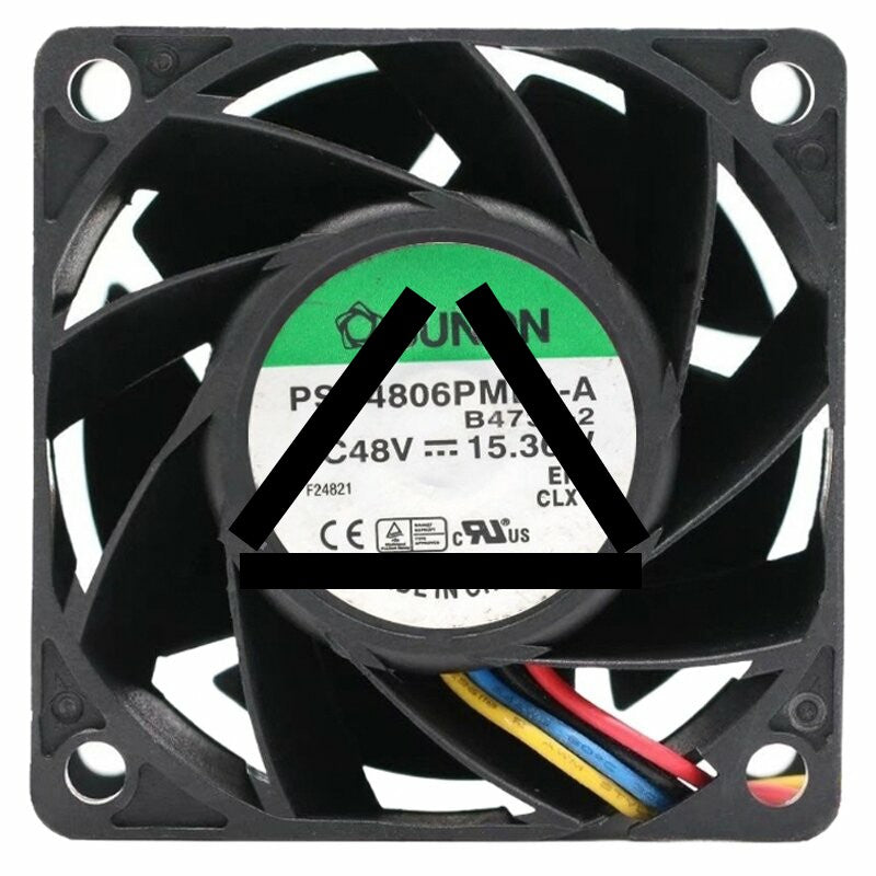 Sunon PSD4806PMB1-A DC 48V 15.36W 2 / 3 / 4 Wires 6038 Axial Fan