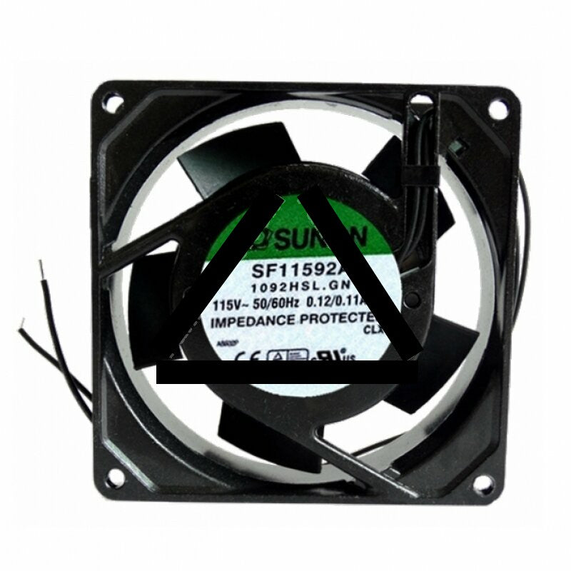 Sunon SF11592A 1092HSL.GN AC 115V 0.11A / 0.12A 2 Wires Axial Cooling Fan