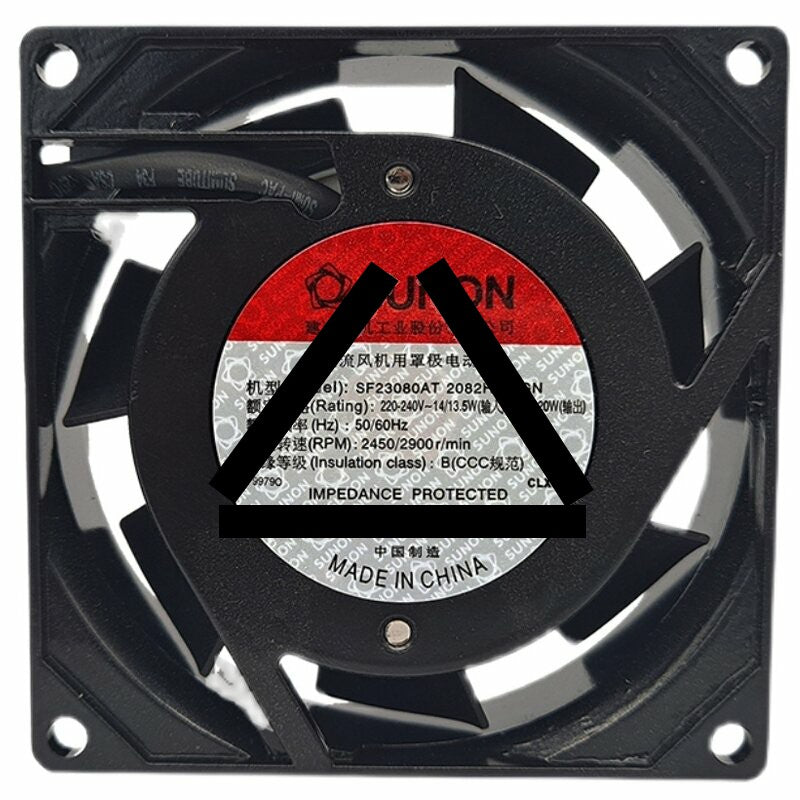 Sunon SF23080AT 2082HBL.GN AC 220-240V 14/13.5W Impedance Protected Cooling Fan