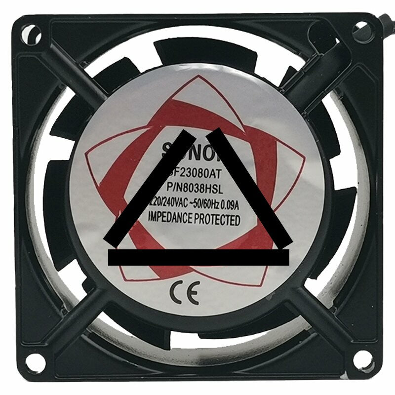 Sunon SF23080AT 8038HSL AC 220/240V 0.09A Impedance Protected Cooling Fan