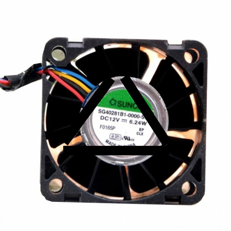 Sunon SG40281B1-0000-S99 DC 12V 6.24W 2 Wires / 3 Wires / 4 Wires Axial Cooling Fan