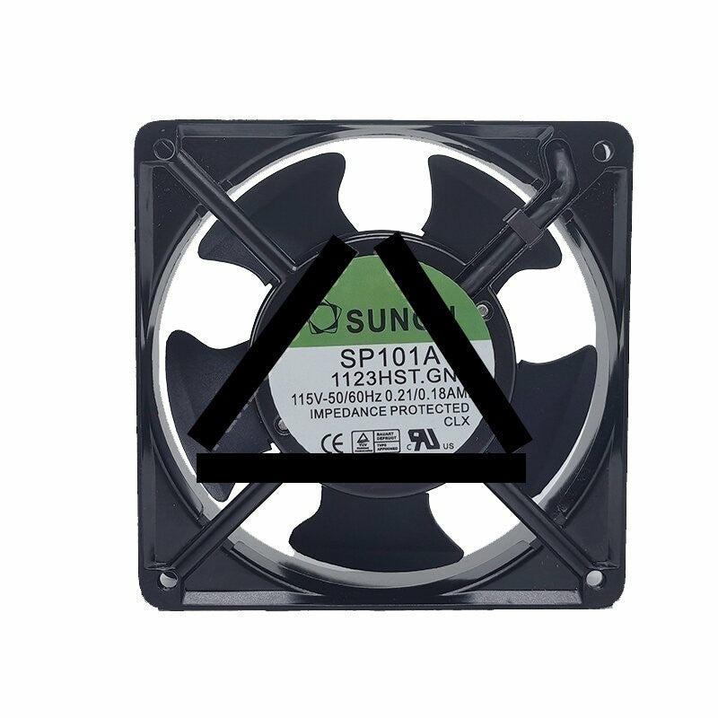 Sunon SP101A 1123HST.GN AC 115V 0.21A / 0.18A 2 Wires Axial Cooling Fan