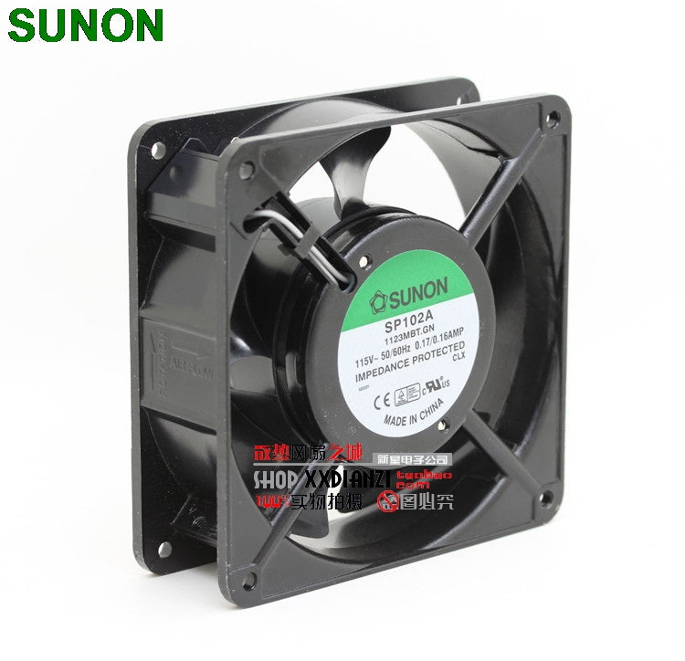 SUNON SP102A 1123MBT.GN 12038 12cm 120mm AC 115V/110V 12cm 120mm aluminum server inverter coolin fan