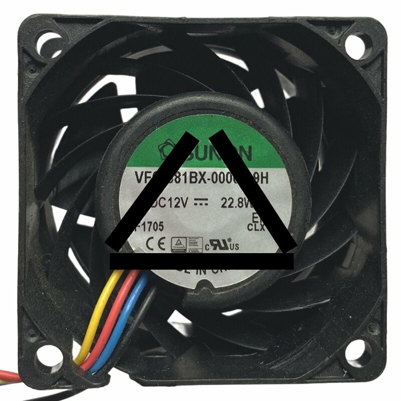 Sunon VF60381BX-0000-S9H DC 12V 22.8W 6038 Axial Cooling Fan