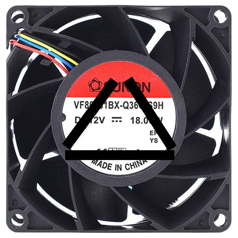 Sunon VF80381BX-Q36C-S9H DC 12V 18.00W 4 Wires Axial Cooling Fan