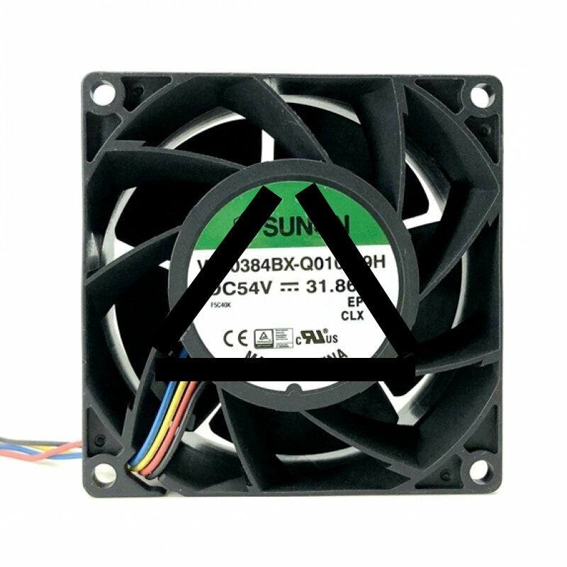 Sunon VF80384BX-Q010-S9H DC 54V 31.86W 4 Wires Axial Cooling Fan