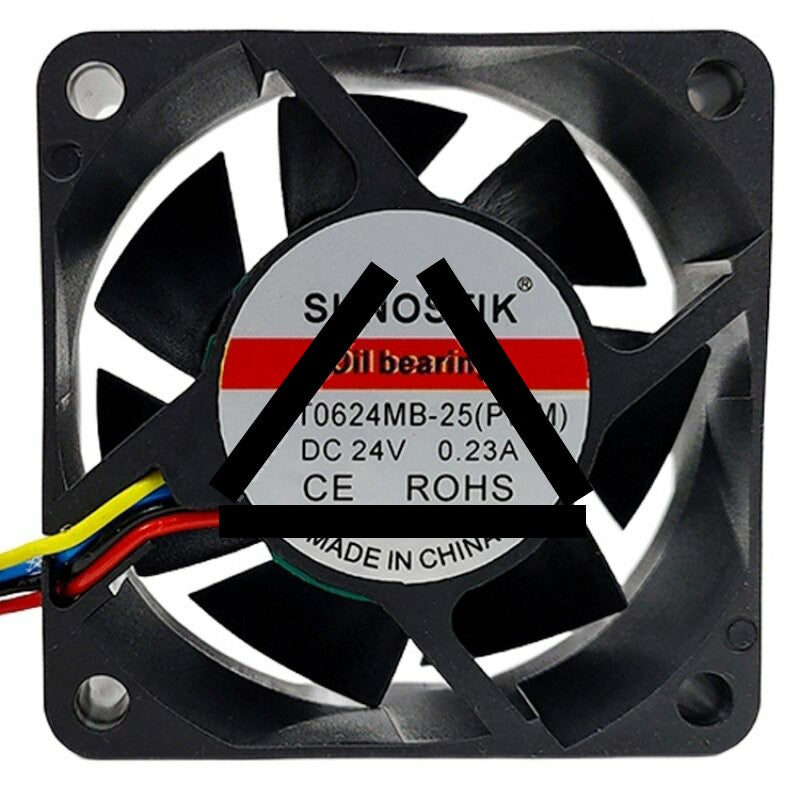 SUNOSTIK GT0624MB-25 DC 24V 0.23A 6025 Oil Bearing Axial Cooling Fan