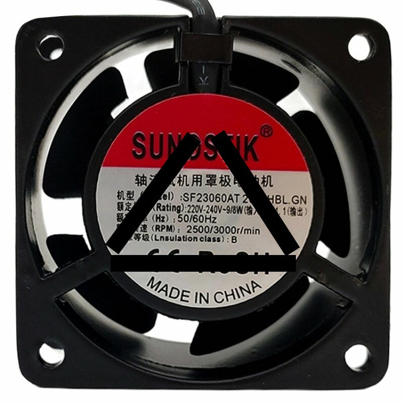 SUNOSTIK SF23060AT 2060HBL.GN AC 220V-240V 9/8W 2 Wires Axial Cooling Fan