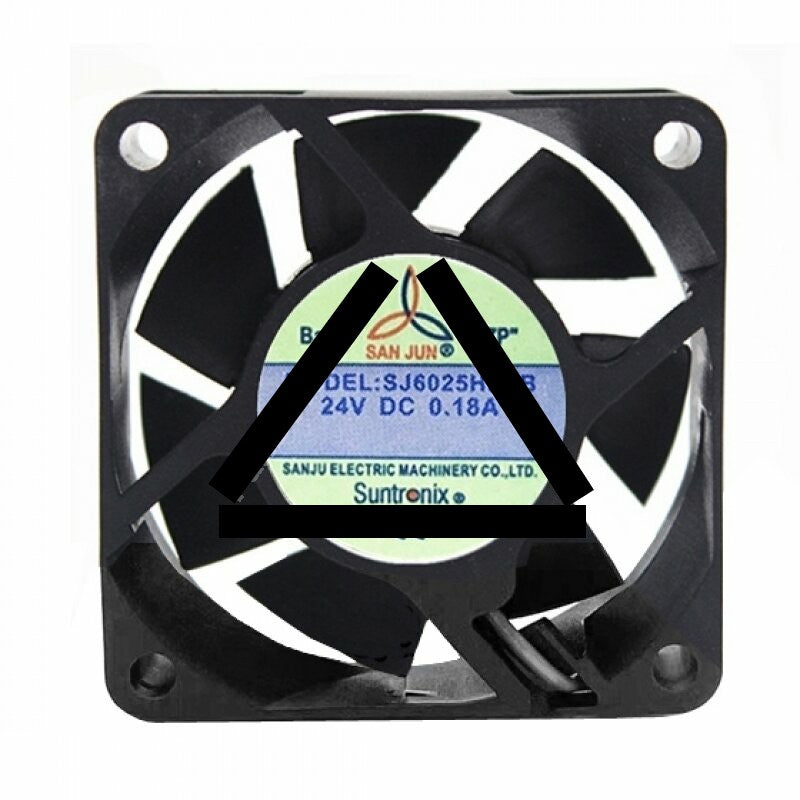 Suntronix SANJUN SJ6025HD2B DC 24V 0.18A 2 Wires Axial Cooling Fan