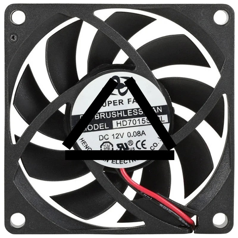 SUPER FAN HD7015S12L 12V 0.08A DC Brushless 2 Wires Axial Cooling Fan