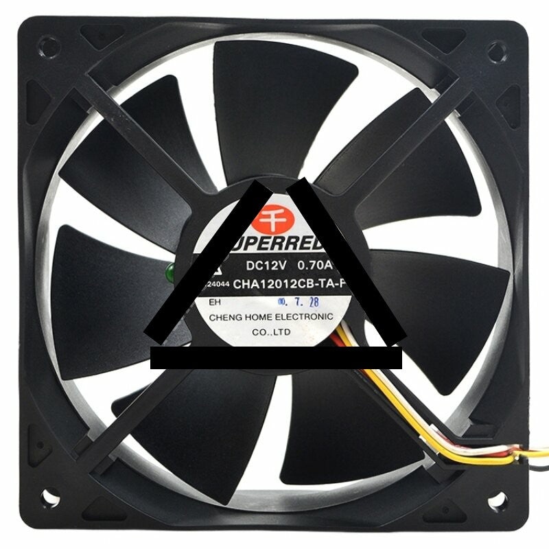 SuperRed CHA12012CB-TA-F DC 12V 0.70A 4 Wires 12038 Axial Cooling Fan