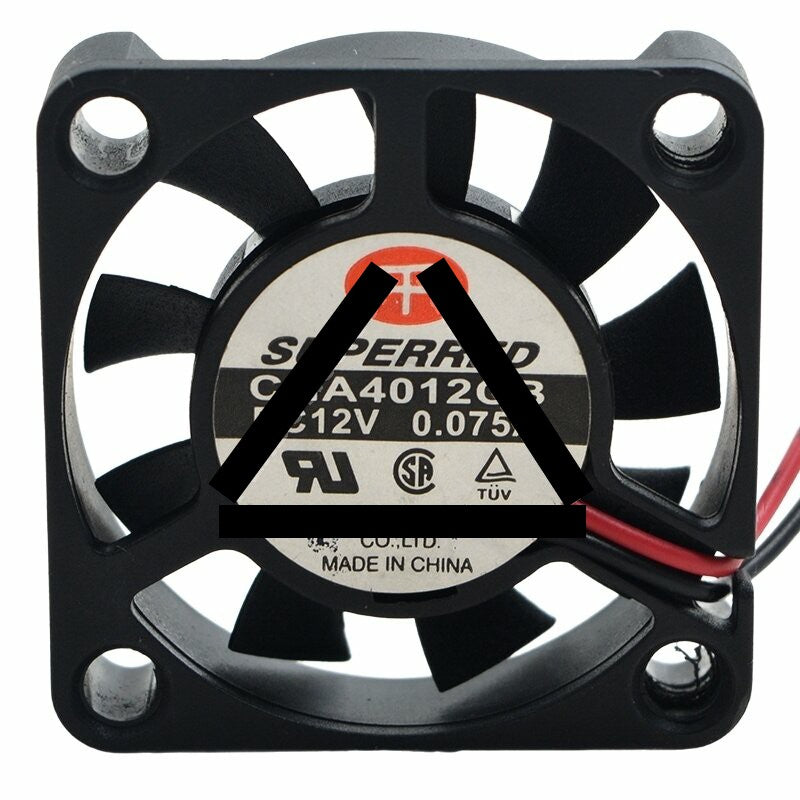 SUPERRED CHA4012CB DC 24V 0.075A 2 Wires / 3 Wires Axial Cooling Fan