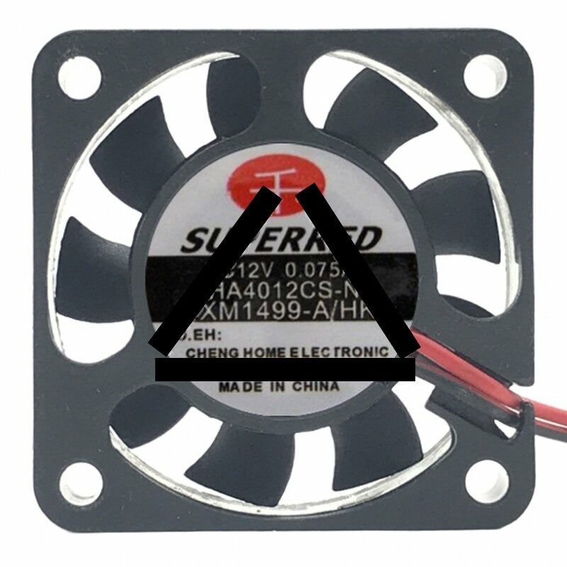 SuperRed CHA4012CS-N DC 12V 0.075A 4010 Axial Cooling Fan