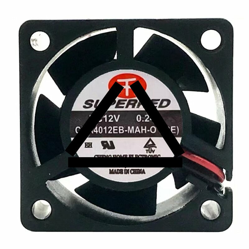 SuperRed CHA4012EB-MAH-O(RE) DC 12V 0.24A 2 Wires / 3 Wires / 4 Wires Axial Cooling Fan