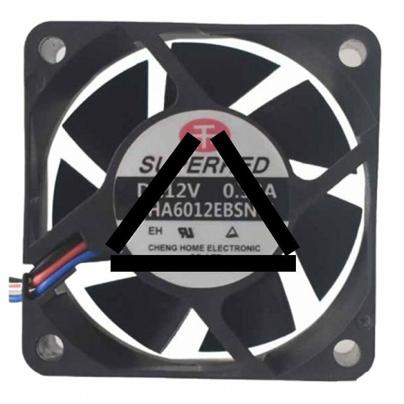 SuperRed CHA6012EBSN-A DC 12V 0.38A 6025 Axial Cooling Fan