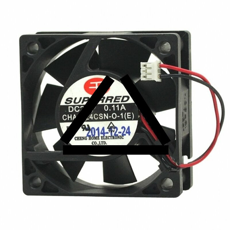 SUPERRED CHA6024CSN-O-1(E) DC 24V 0.11A 2 Wires Axial Cooling Fan