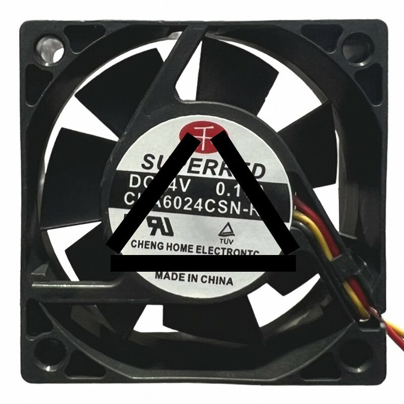 SuperRed CHA6024CSN-RD DC 24V 0.11A 2 Wires / 3 Wires Axial Cooling Fan