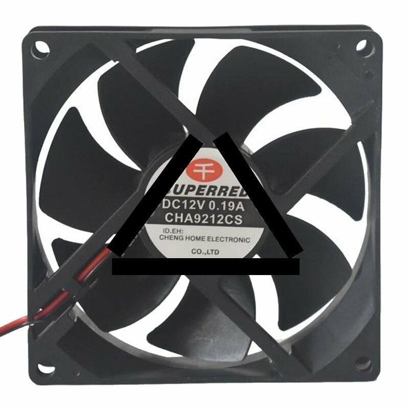 SuperRed CHA9212CS DC 12V 0.19A 9025 Axial Cooling Fan