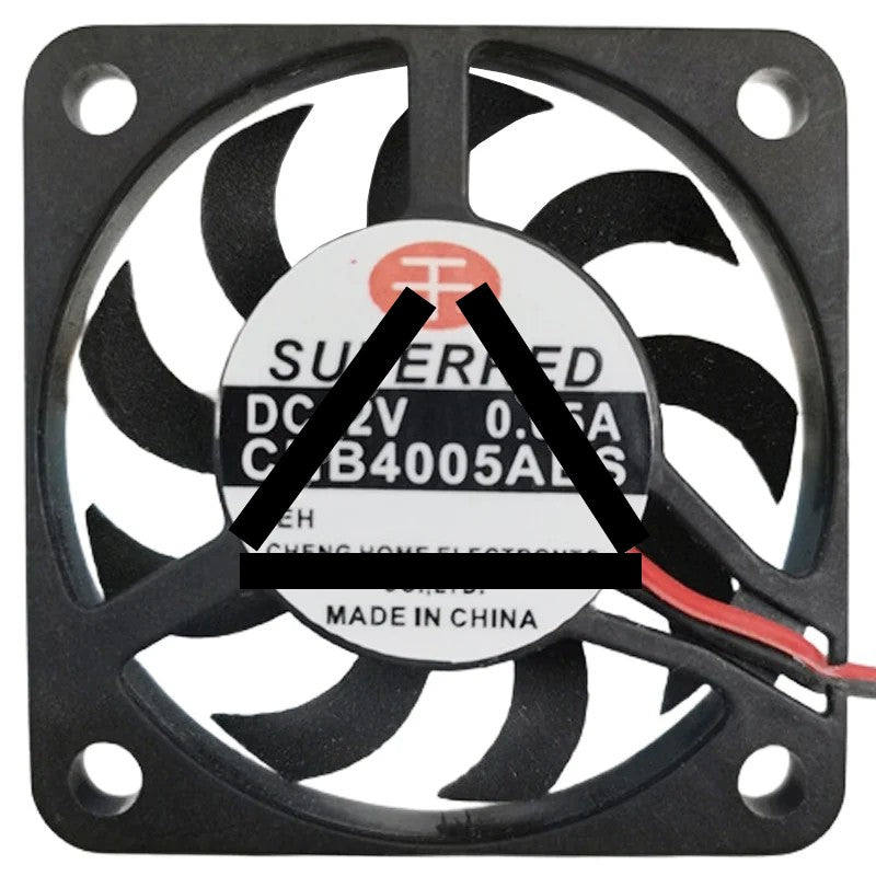 SuperRed CHB4005ABS 12V 0.05A 2 Wires Axial Cooling Fan