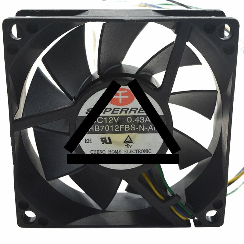 SuperRed CHB7012FBS-N-AH DC 12V 0.43A 7025 Axial Cooling Fan