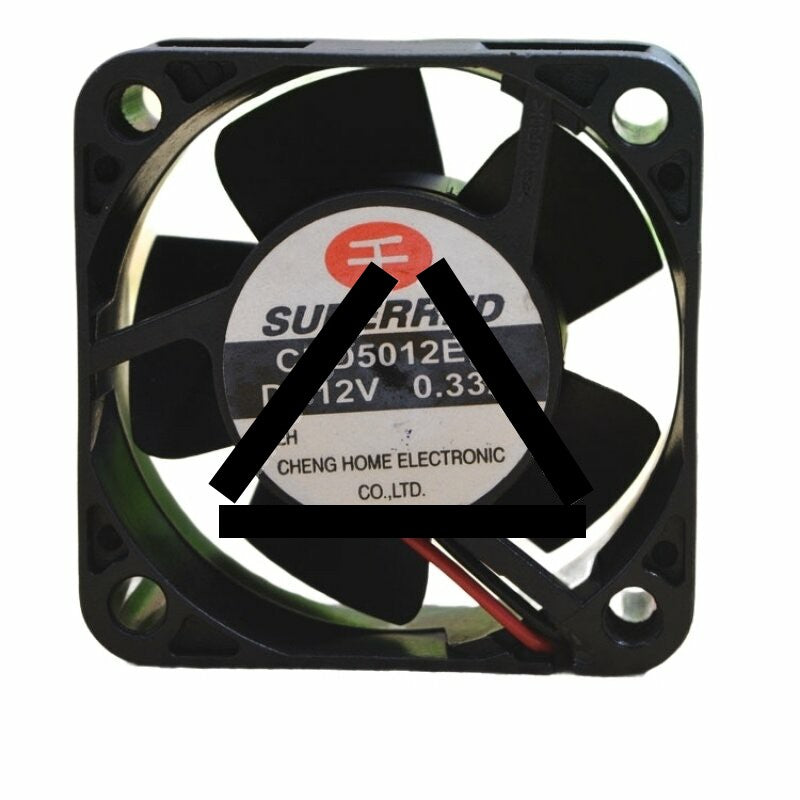 SUPERRED CHD5012EB DC 12V 0.33A 2 Wires Axial Cooling Fan