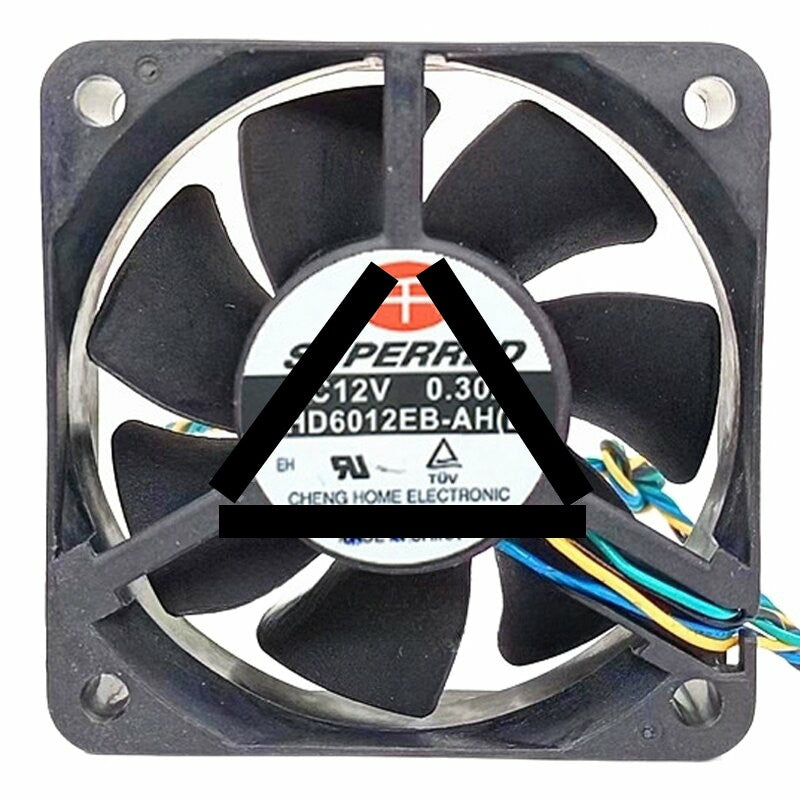 SuperRed CHD6012EB-AH(E) DC 12V 0.30A 2 Wires / 4 Wires Axial Cooling Fan