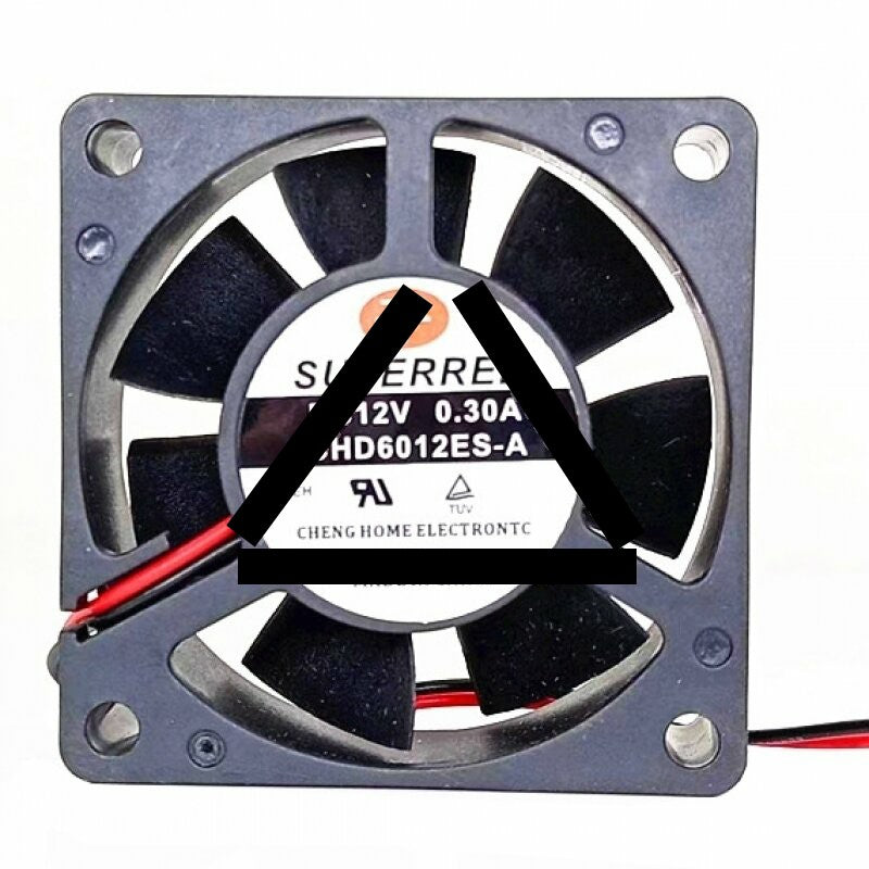 SuperRed CHD6012ES-A DC 12V 0.30A 2 Wires / 3 Wires / 4 Wires Axial Cooling Fan