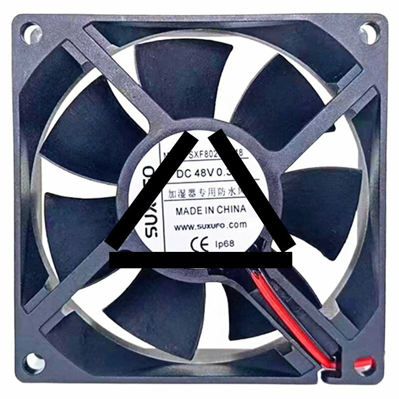 SUXUFO SXF8025HB48 48V 0.3A IP68 Waterproof Axial Fan