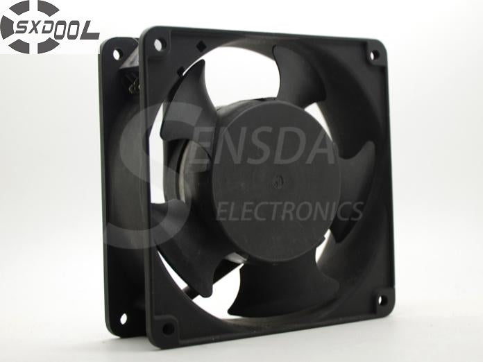 SXDOOL cooling fan 220V SJ1238HA2 120mm 12038 120*120*38 mm AC 220V-240V 50/60HZ 0.13 case axial metal frame