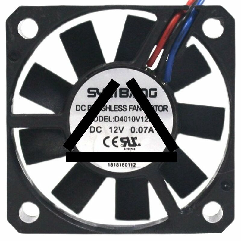 SYMBANG D4010V12LB 12V 0.07A 3 Wires Axial Cooling Fan