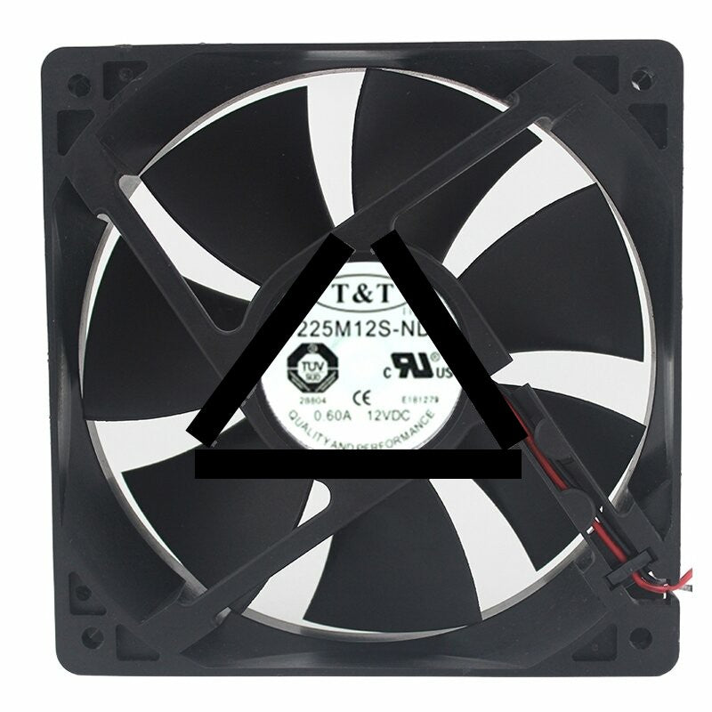 T&amp;T 1225M12S-ND1 DC 12V 0.60A 12025 Axial Cooling Fan